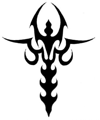 Tribal Sword Symbol Tattoos